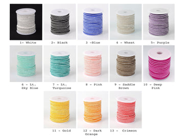 2 Meters, 3x2mm, Rivet Faux Suede Cord, Faux Suede Lace, with Aluminum - Choose Your Colour